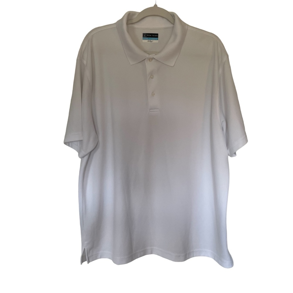 PGA Tour White Golf Shirt, Men’s XL